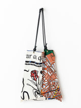 REVERSIBLE PRINT TOTE BAG L / SOMEWHERE