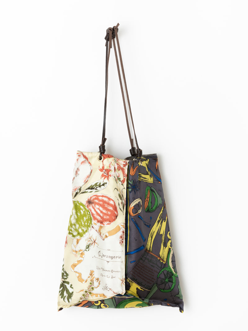 REVERSIBLE PRINT TOTE BAG L / HOT WINE