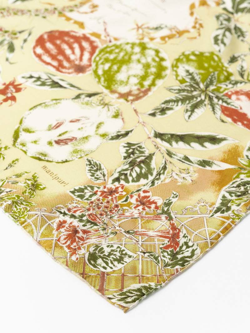 SILK SCARF 65 / ORANGERIE GARDEN