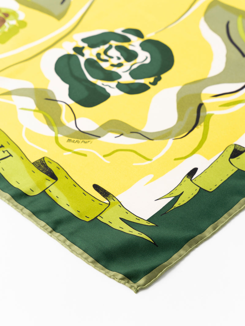 SILK SCARF 65 / COLLAGE ROSE