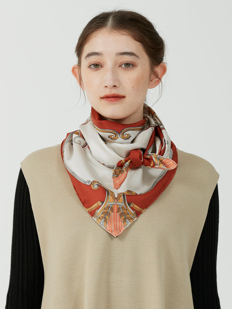 SILK SCARF 88 / CARRIAGE