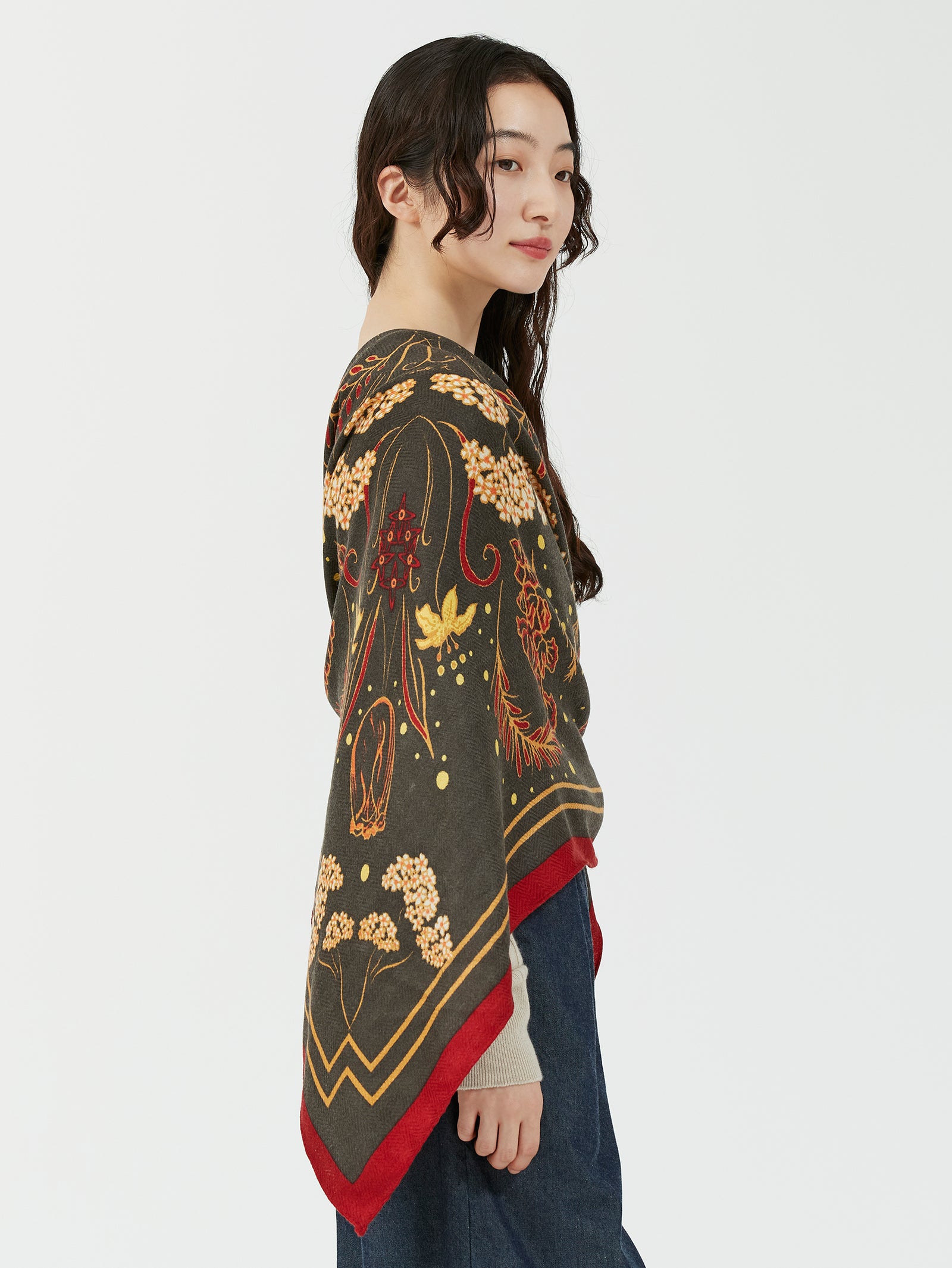 ウールシルクストールヘリンボーン織120＞フロシス – manipuri