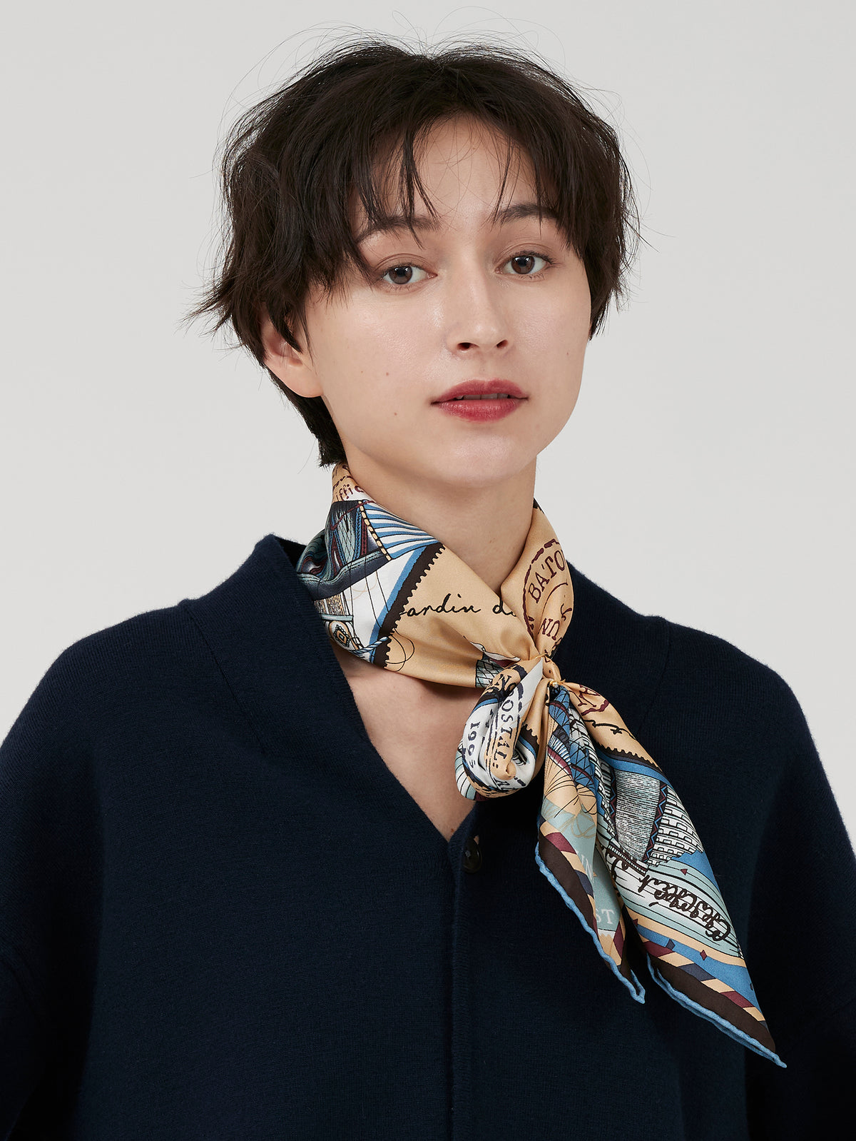 ヴェルメイユ パー イエナ　エンリカ　ストール　グレー　五明祐子さん 五明祐子さんYouTube紹介商品 – manipuri