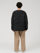 &lt;Quilted Military Long Jacket&gt; Abstract 