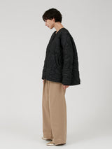 &lt;Quilted Military Long Jacket&gt; Abstract 