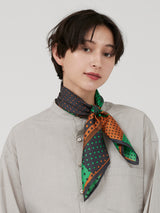 SILK SCARF 65 / MIX DOTS3