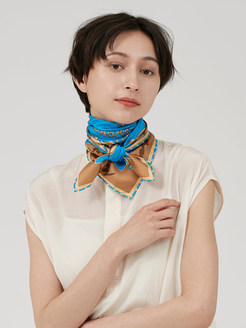 SILK SCARF 65 / FLORA