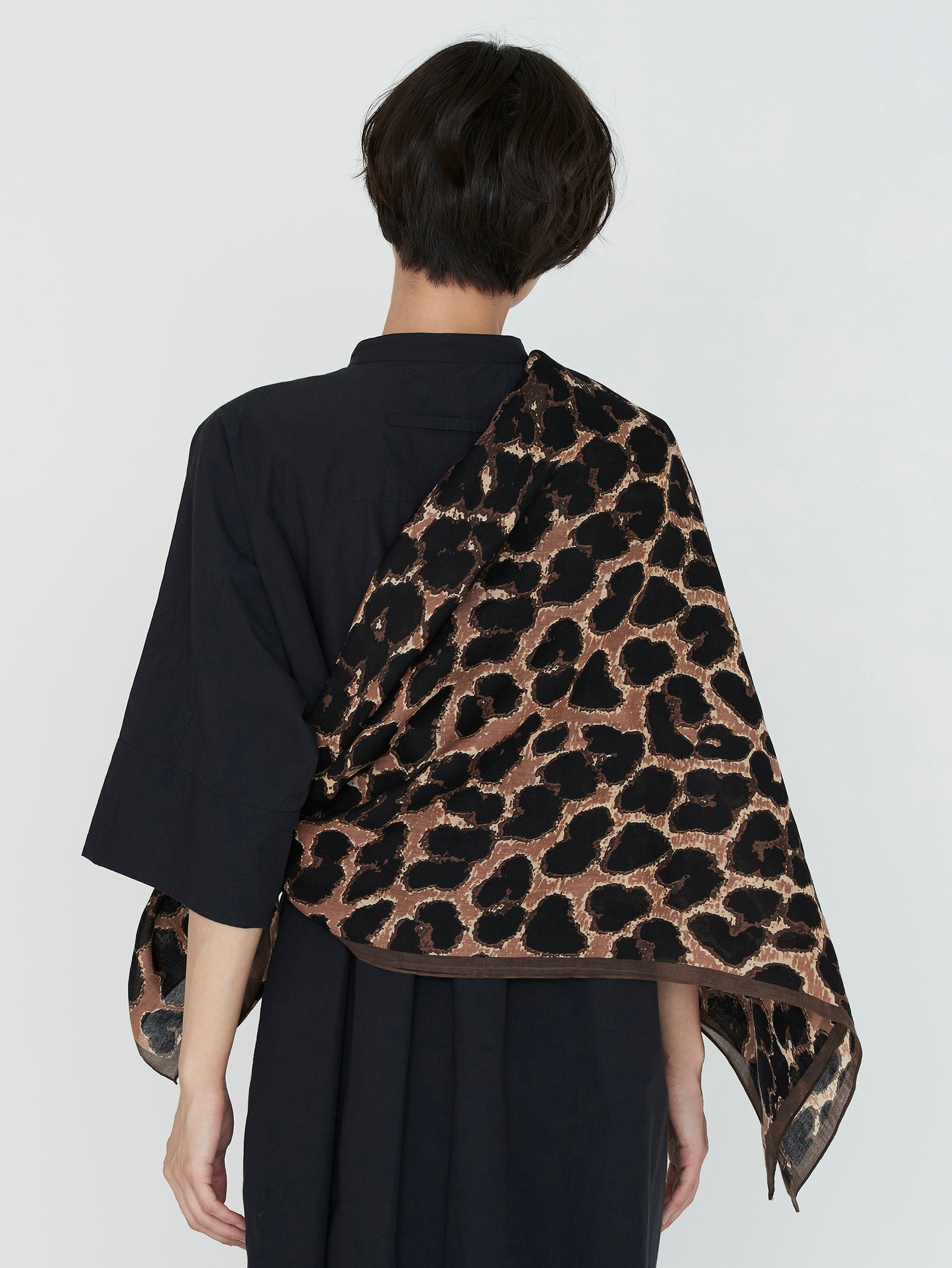 コットンシルクストール120＞レオパードベグ – manipuri