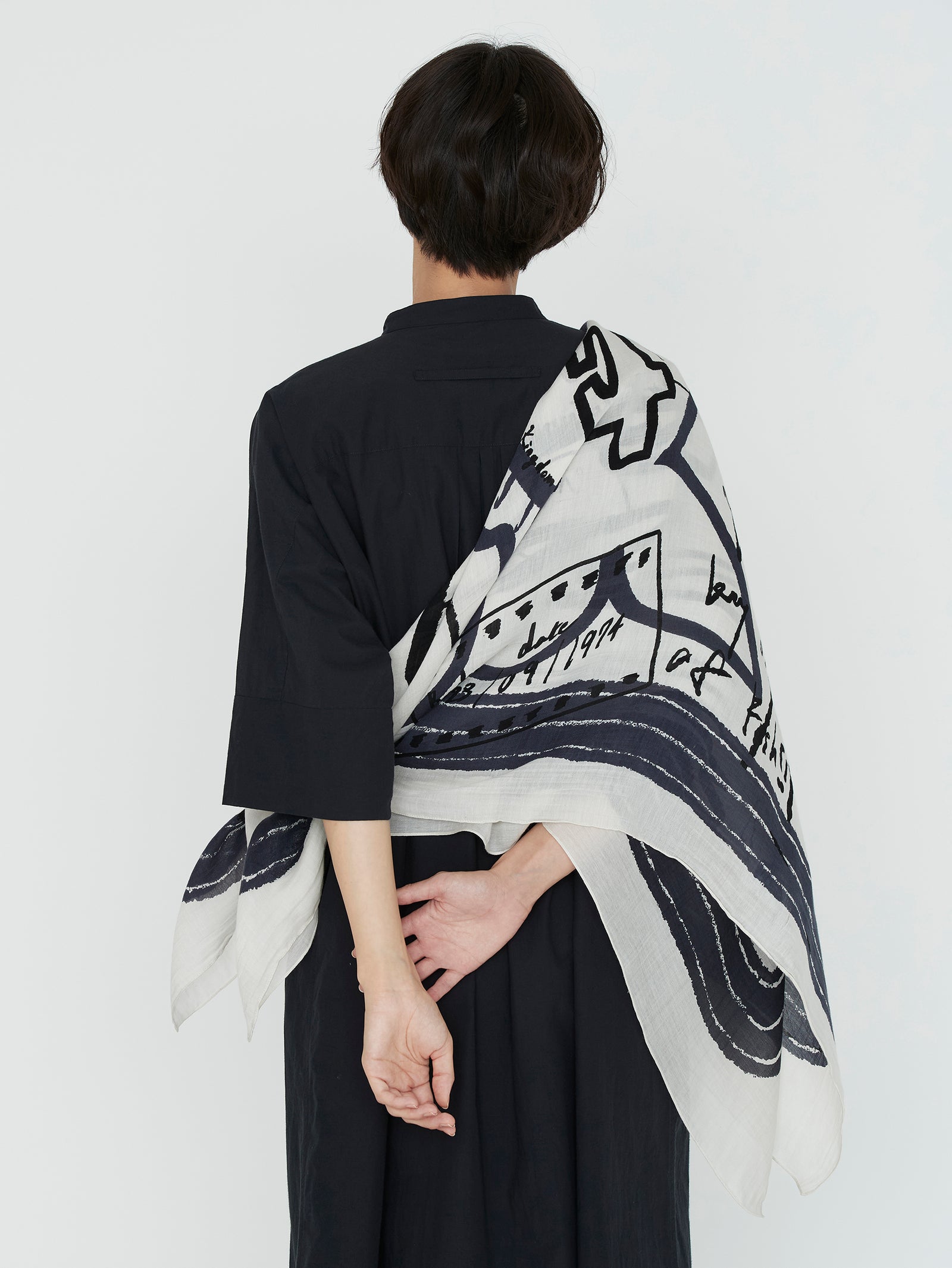 【新品未使用】マニプリ コットンシルクストール120 インバージョンフィッシュ コットンシルクストール120＞インバージョンフィッシュ – manipuri