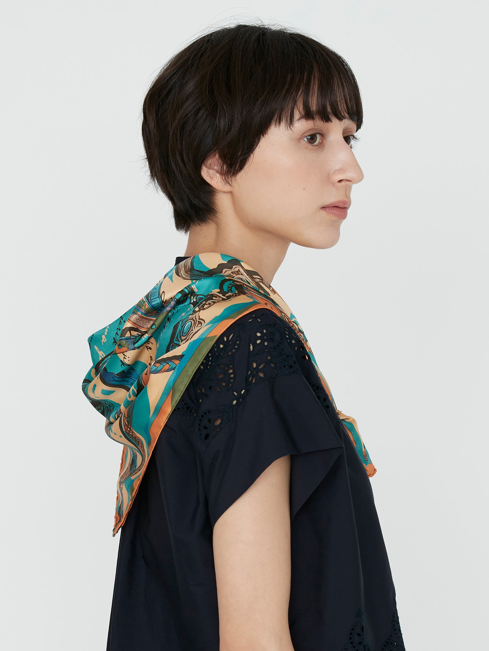 シルクスカーフ65＞コラージュトルクメン – manipuri