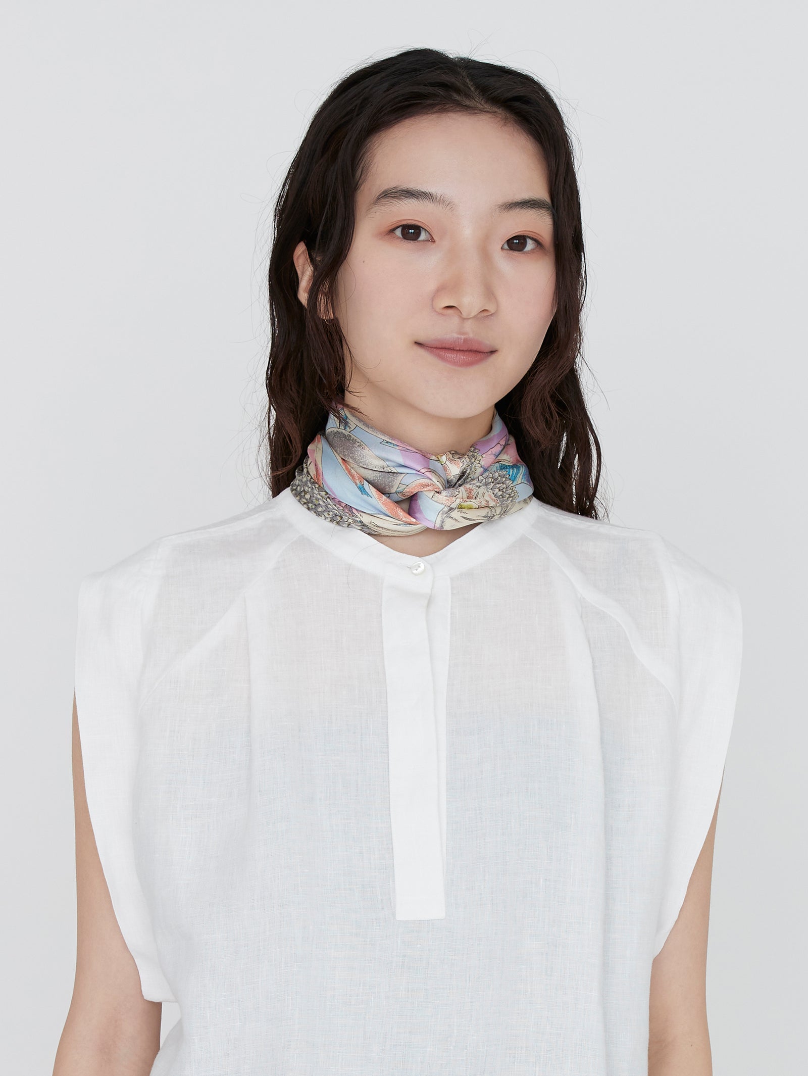 シルクスカーフ88＞コラージュジャングルフルーツ – manipuri