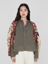 &lt;Wool Silk Stole Herringbone Weave 120&gt; Tarot