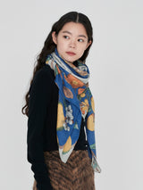 &lt;Wool Silk Stole Herringbone Weave 120&gt; Antique Recipe