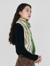 &lt;Wool Silk Stole Herringbone Weave 120&gt; Ray Light
