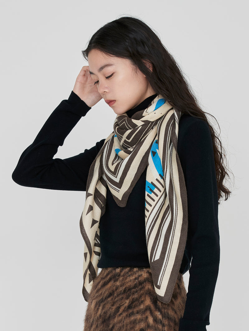 ＜ウールシルクストールヘリンボーン織120＞ポスター