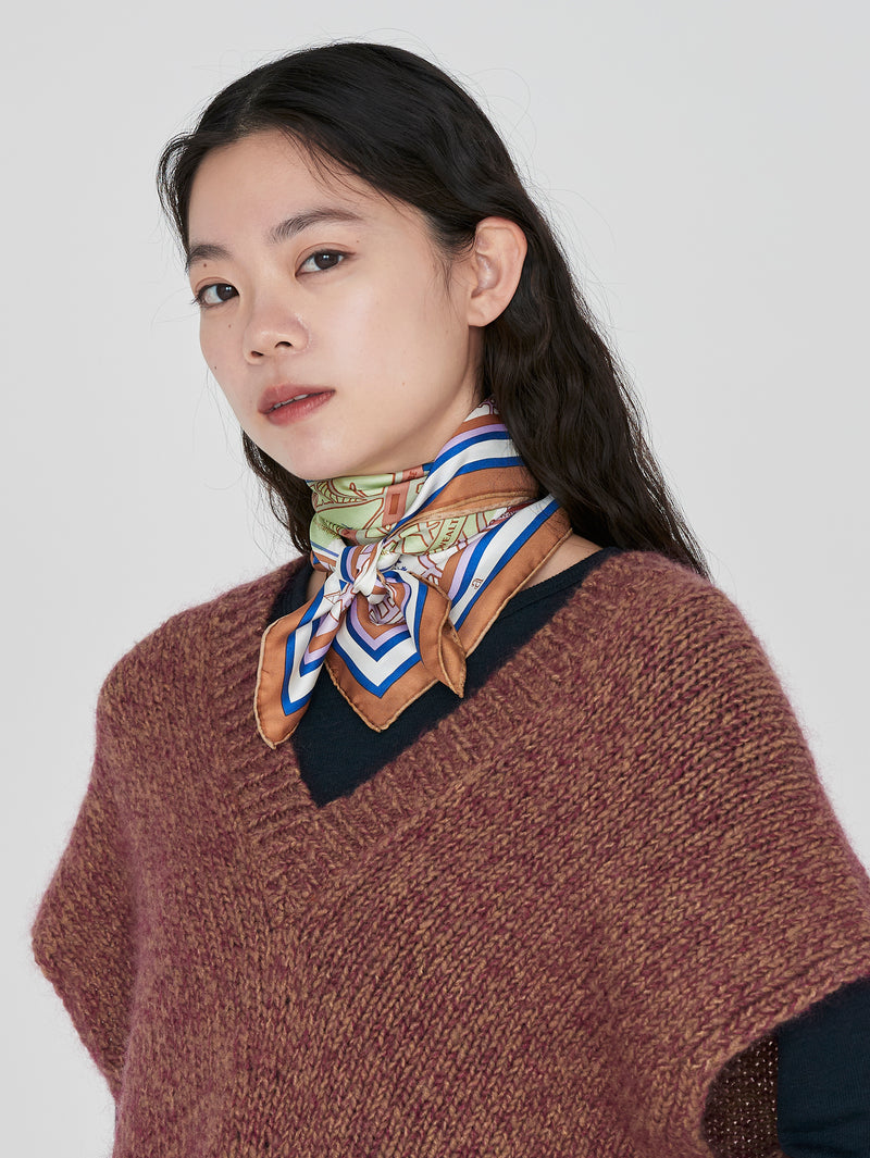 シルクスカーフ65＞コラージュサムウェア – manipuri