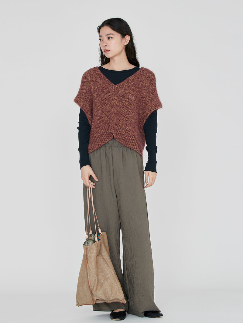 REVERSIBLE PRINT TOTE BAG L / RECORD