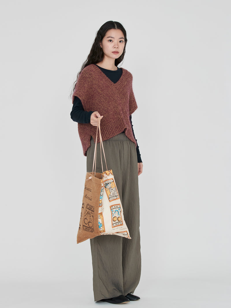 ＜刺繍プリントトートバッグL＞タロット