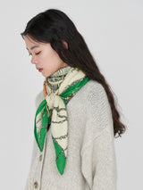 ＜ウールシルクストールヘリンボーン織120＞モンゴルフィエバルーン