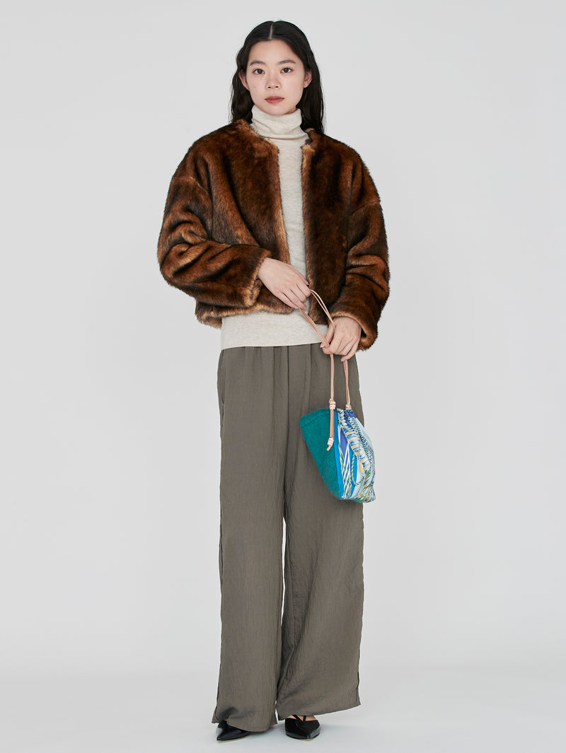 PRINT SILK MINI BAG / VIVACE TASSEL