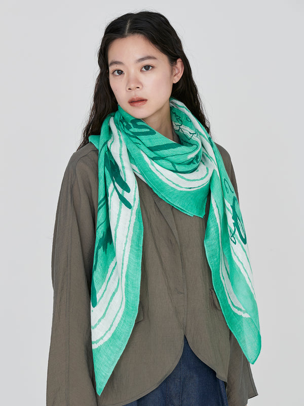 LINEN STOLE 120 / INVERSION FISH