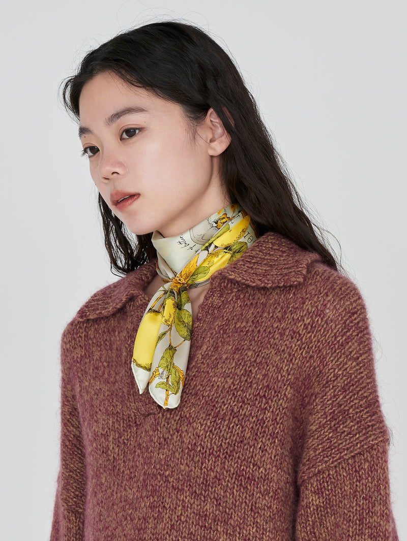 ＜シルクスカーフ65＞アンティークレシピ