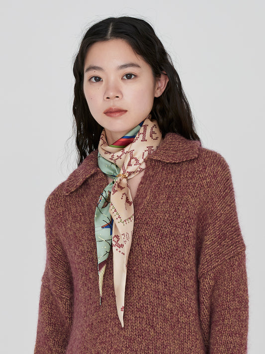 DIAMOND SCARF / CROSS STITCH BANDANA