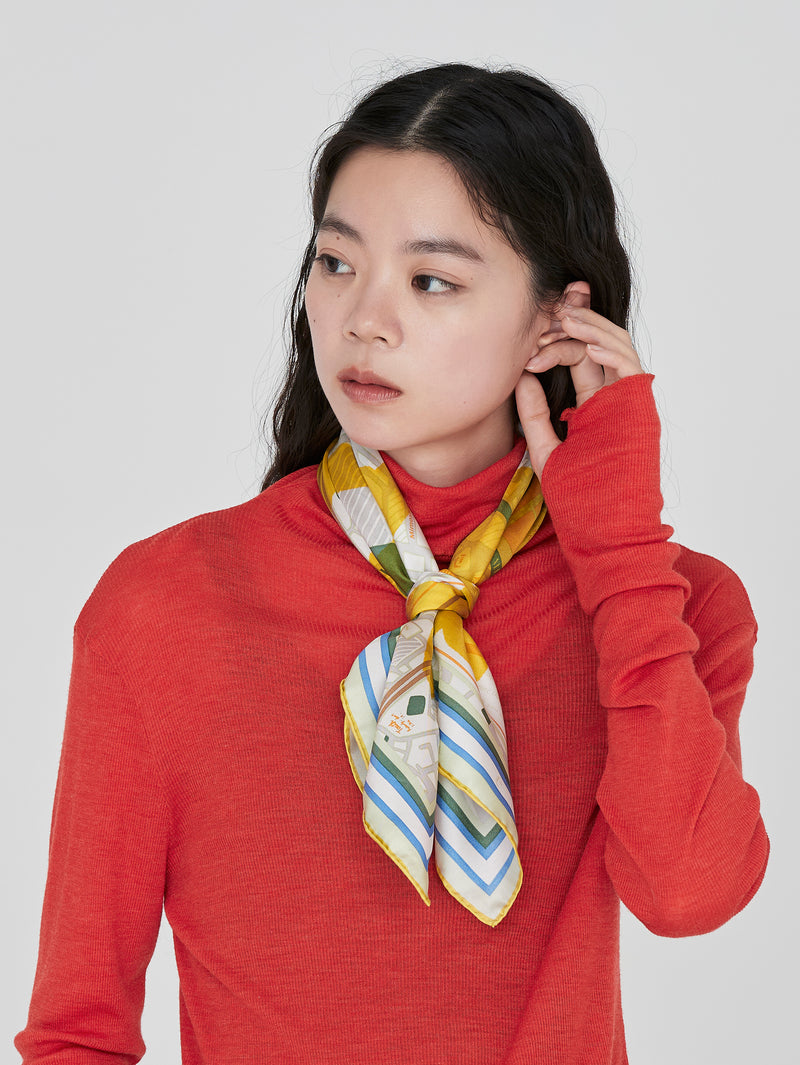 新品未使用＜シルクスカーフ65＞コラージュトルクメン シルクスカーフ65＞コラージュトルクメン – manipuri