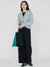 ＜刺繍プリントトートバッグL＞クロスステッチバンダナ