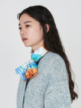 ＜シルクスカーフ65＞レイライト