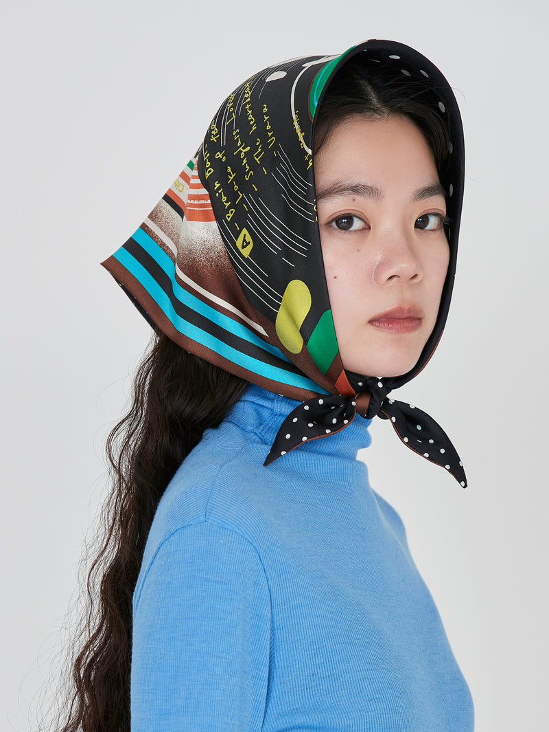 TRIANGULAR SCARF MINI / RECORD