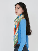 &lt;Wool Silk Stole Herringbone Weave 120&gt; Ray Light