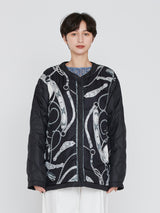 ＜ミリタリージャケットUNISEX＞リバーシブル　ネイティブビット