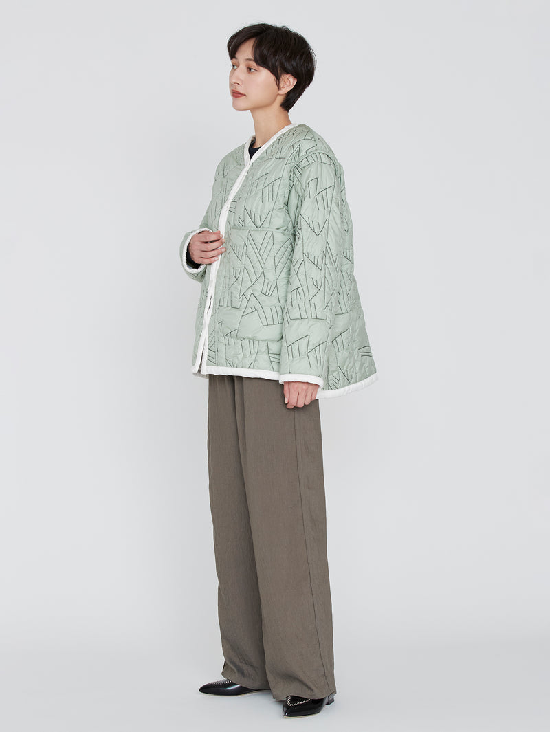 ＜キルティングミリタリージャケット＞リバーシブル　タパ