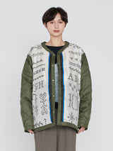 &lt;Military Jacket UNISEX&gt; Reversible Cross Stitch Bandana