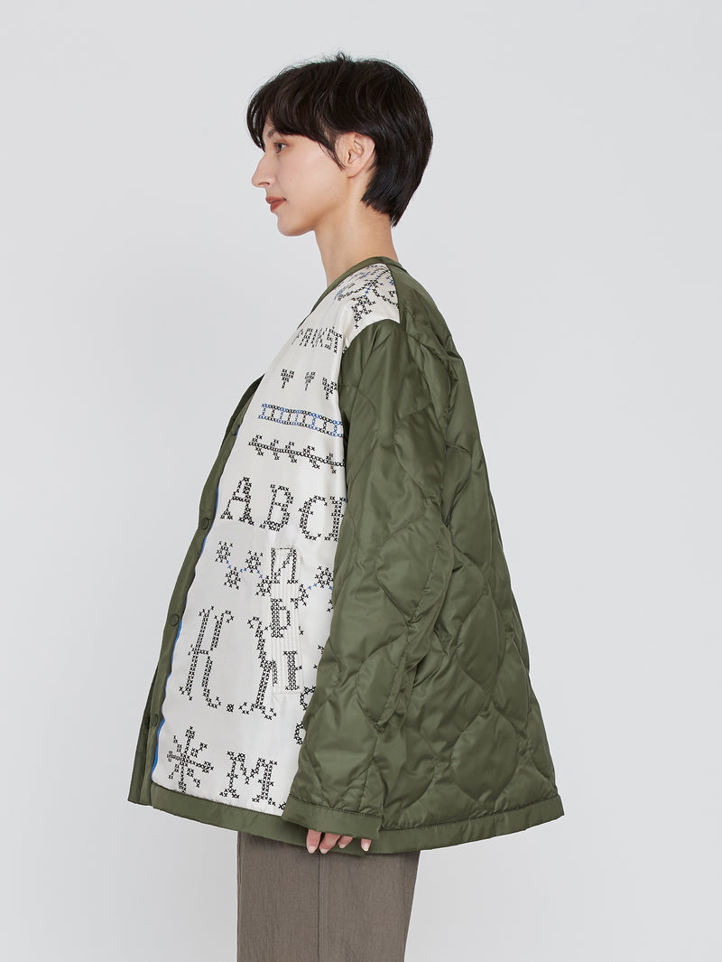 &lt;Military Jacket UNISEX&gt; Reversible Cross Stitch Bandana