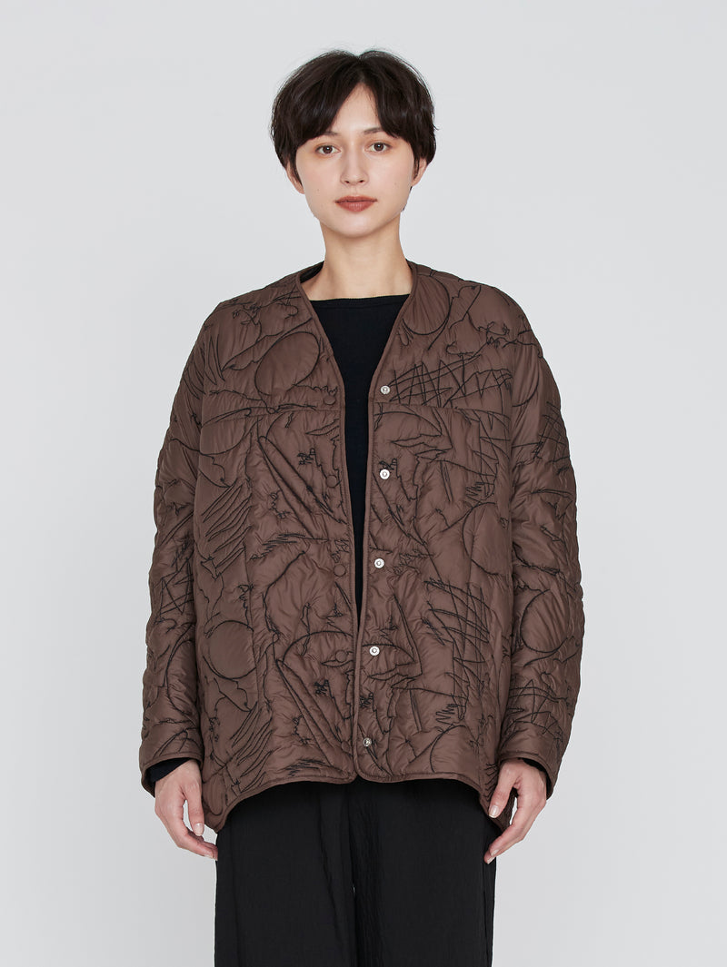 &lt;Quilted Variant Jacket&gt; Reversible Mountain