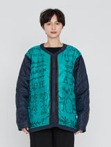 &lt;Military Jacket UNISEX&gt; Reversible Cross Stitch Bandana