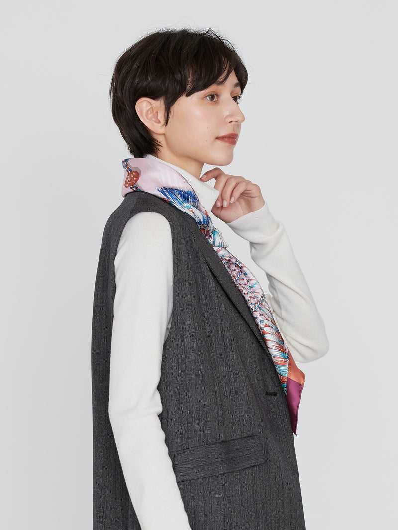 ＜シルクスカーフ88＞ヴィヴァーチェタッセル