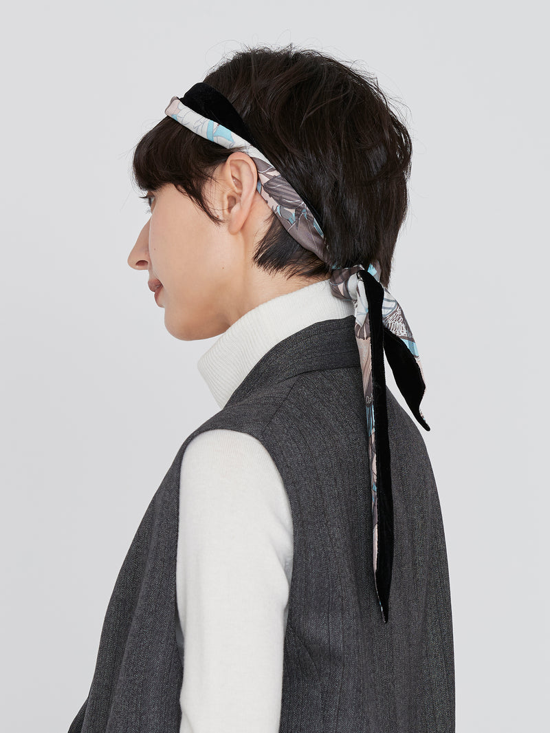 BOWTIE MINI 5 / VELVET & COLLAGE DAHLIA RONDO