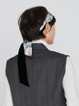 BOWTIE MINI 5 / VELVET & COLLAGE DAHLIA RONDO