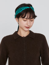 BOWTIE MINI 5 / VELVET & CROSS STITCH BANDANA