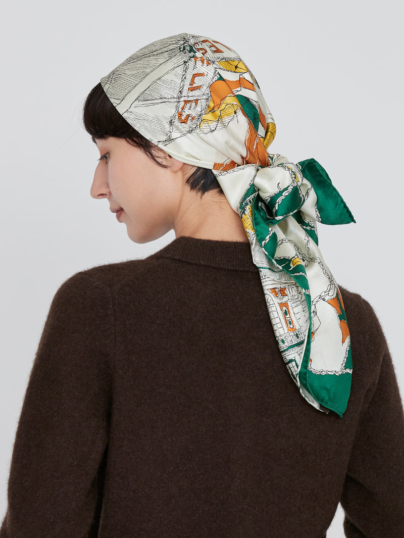 シルクスカーフ88＞モンゴルフィエバルーン – manipuri