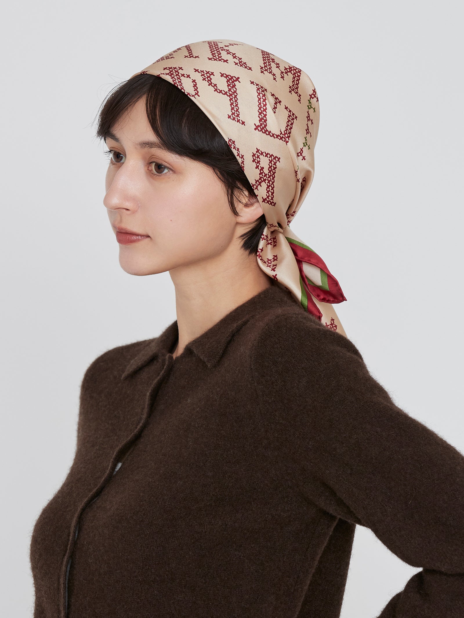 （未使用新品】L'ESSAGE ✖︎ MANIPURI シルクバンダナスカーフ シルクスカーフ88＞カレイドバンダナ – manipuri