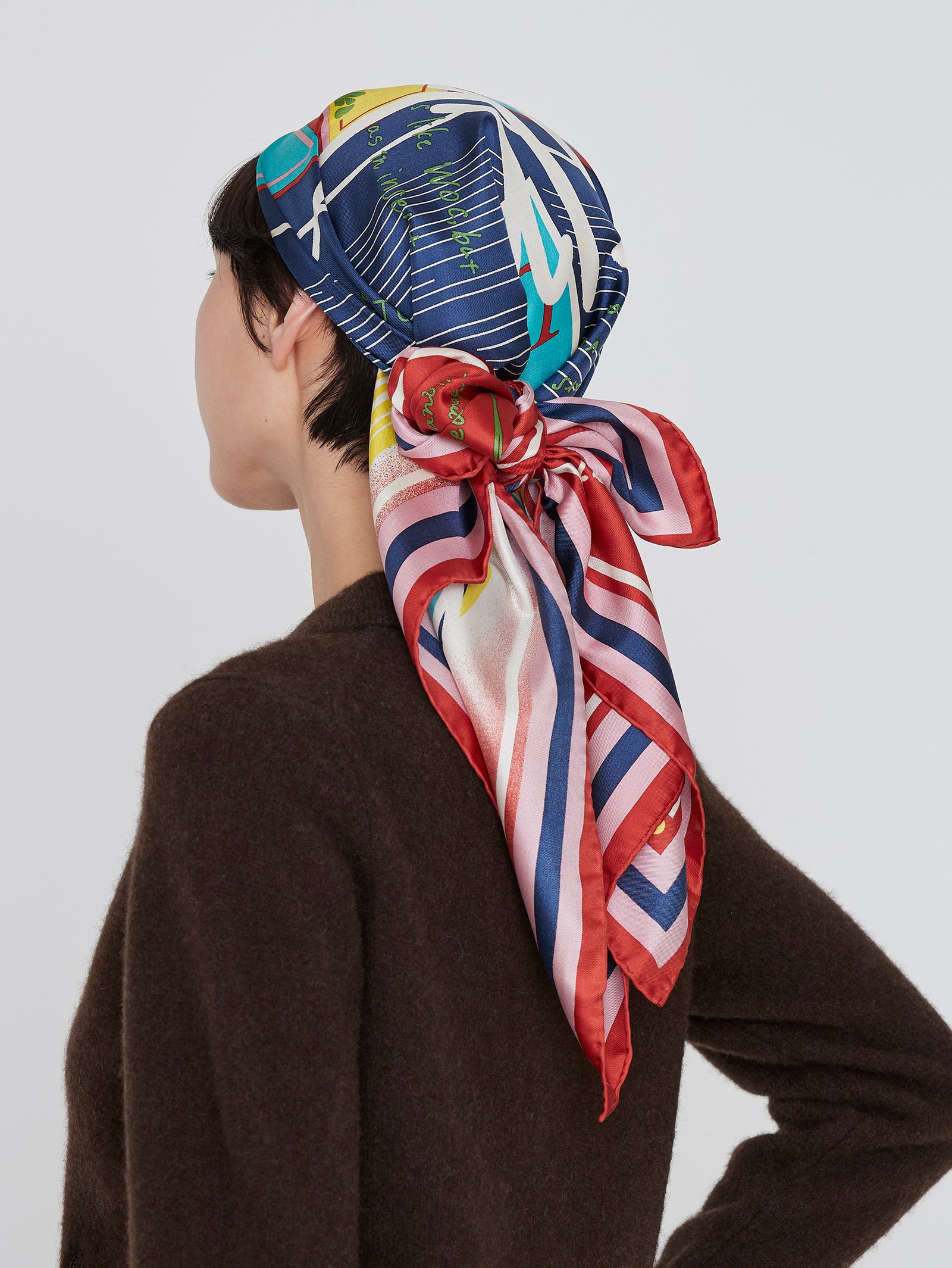 新品未使用　manipuri シルクスカーフ　レコード　新作 シルクスカーフ65＞レコード – manipuri