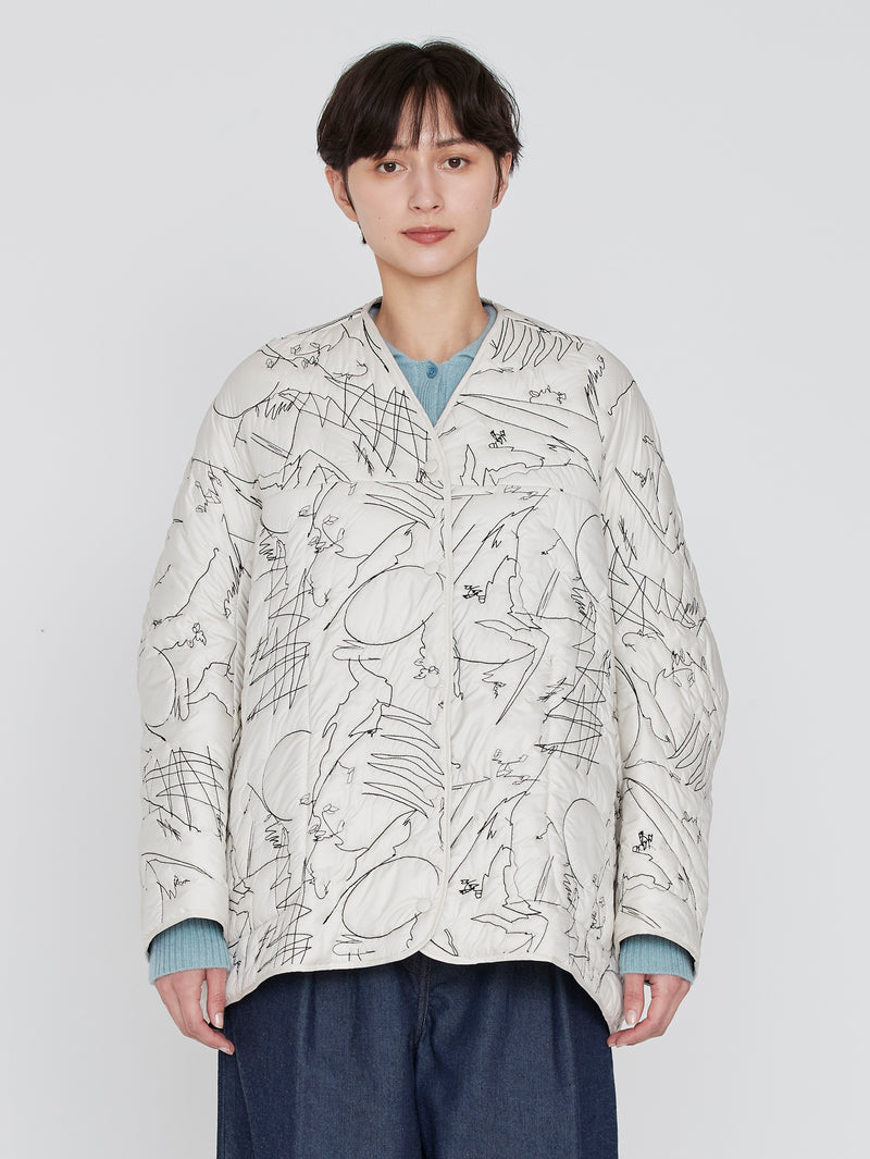 &lt;Quilted Variant Jacket&gt; Reversible Mountain