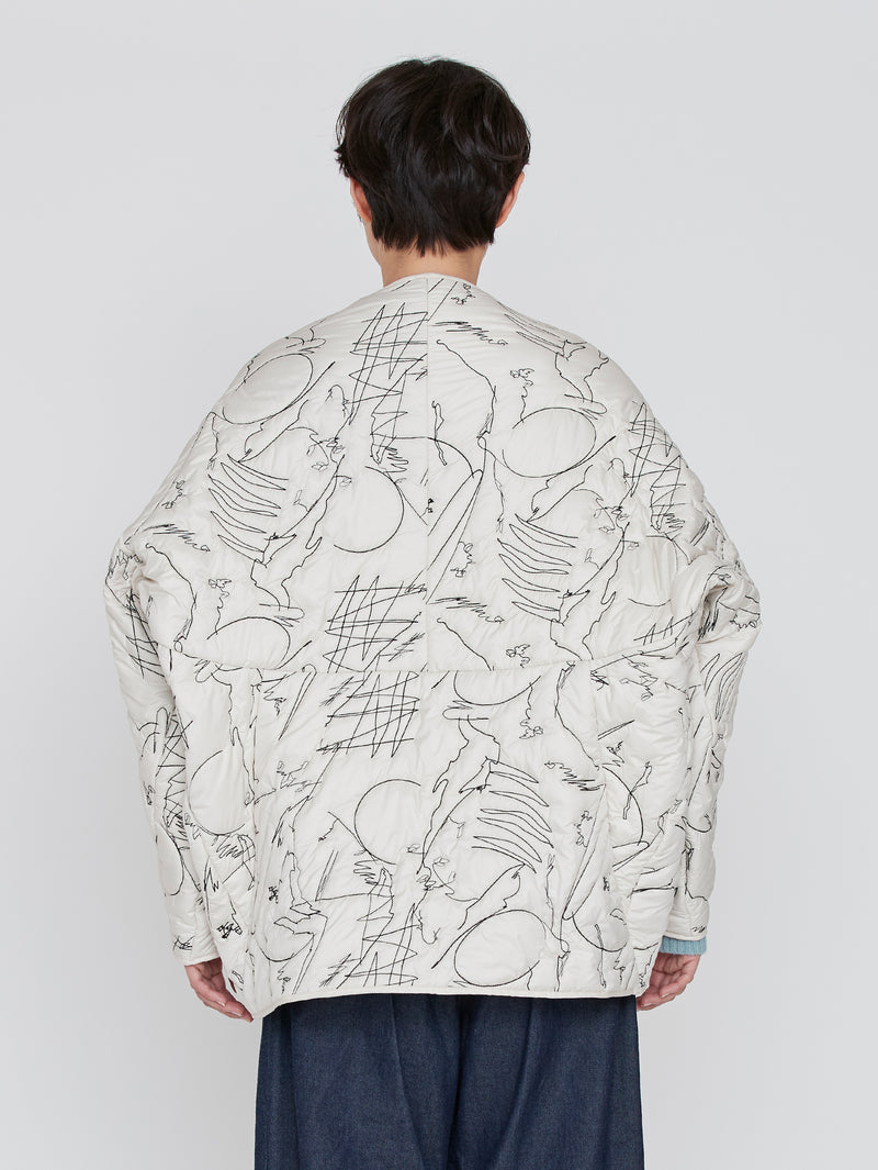 &lt;Quilted Variant Jacket&gt; Reversible Mountain