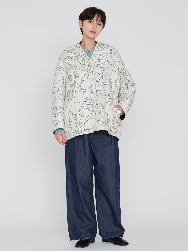 &lt;Quilted Variant Jacket&gt; Reversible Mountain