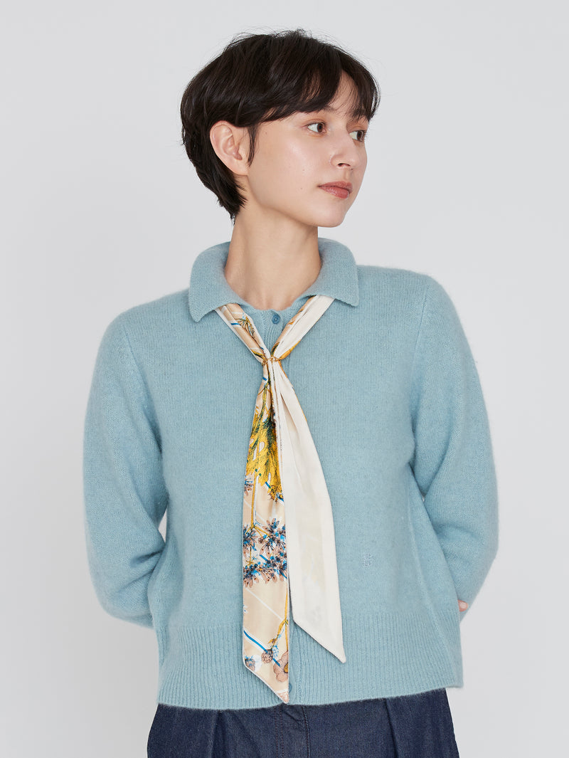 BOWTIE MINI 5 / VELVET & BOTANICAL STRIPE