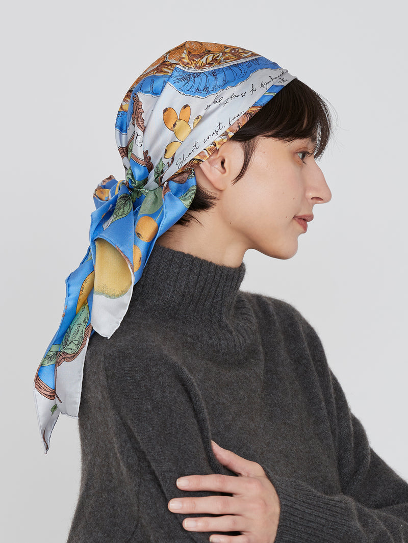 ＜シルクスカーフ88＞アンティークレシピ